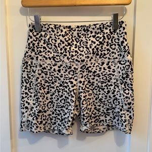 Cheetah Print Athletic Biker Shorts